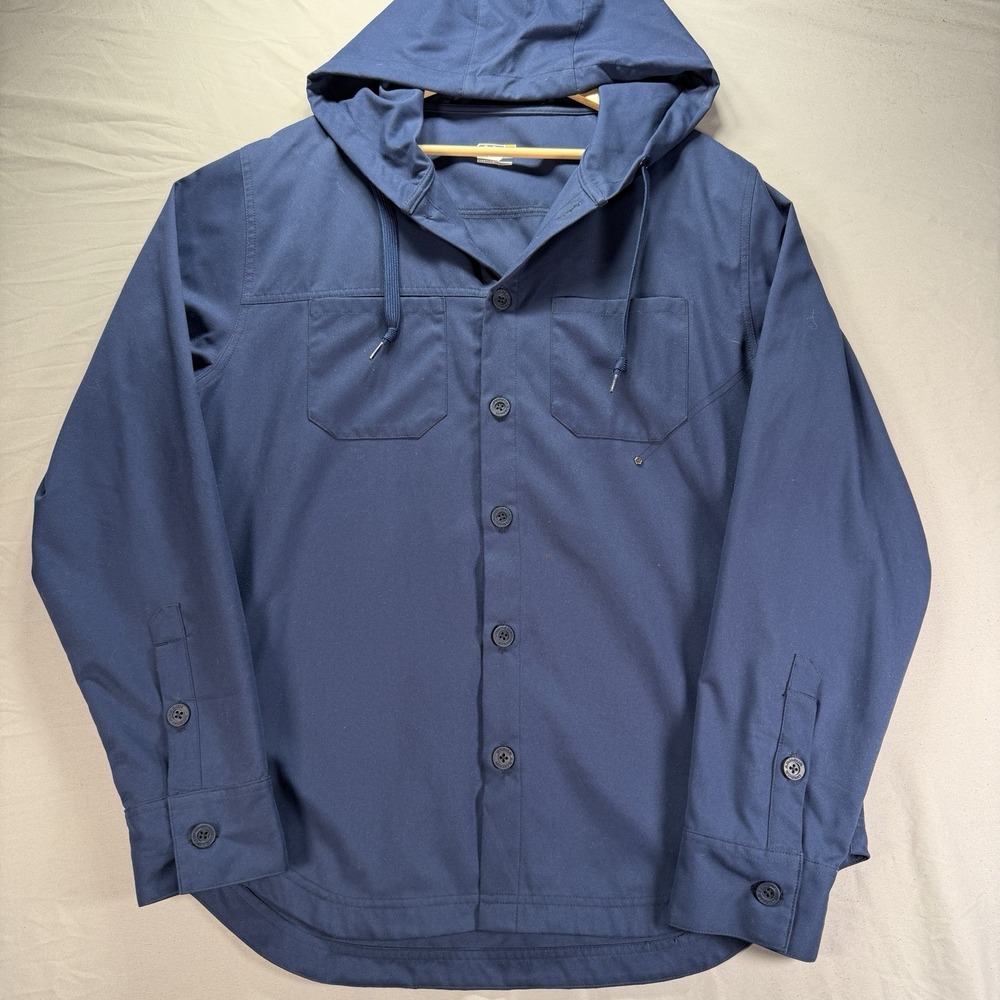 Under Armour Hoodie Mens Large Blue Button Up Tech Performance Stretch Work Out